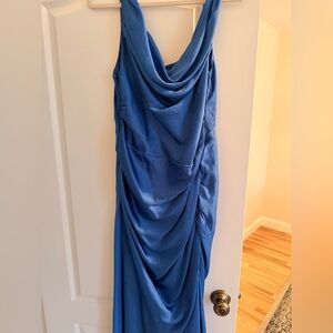 Abercrombie Blue Draped Dress